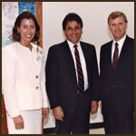 Vice President and Mrs. Quayle with    Ron Cedillos 