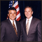 Ron cedillos and President George W. Bush